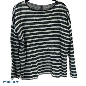 Eileen Fisher Reversible Striped Top